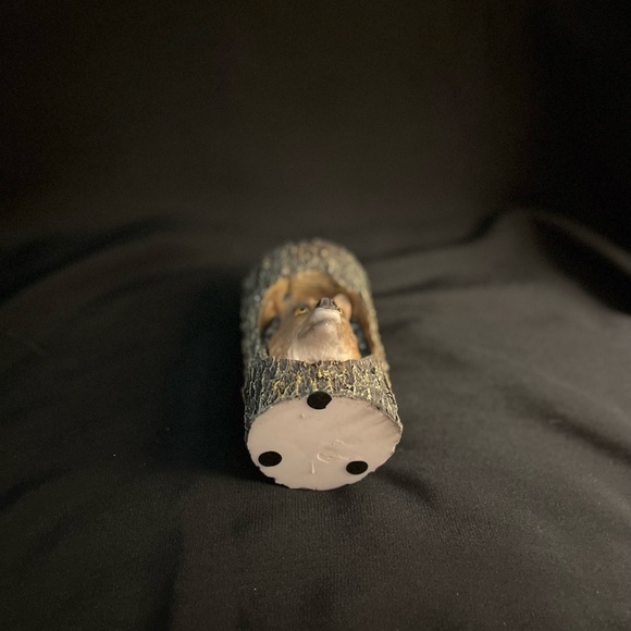 UNIQUE WOOD FOX HEAD CANDLE HOLDER - Picture 8 of 9